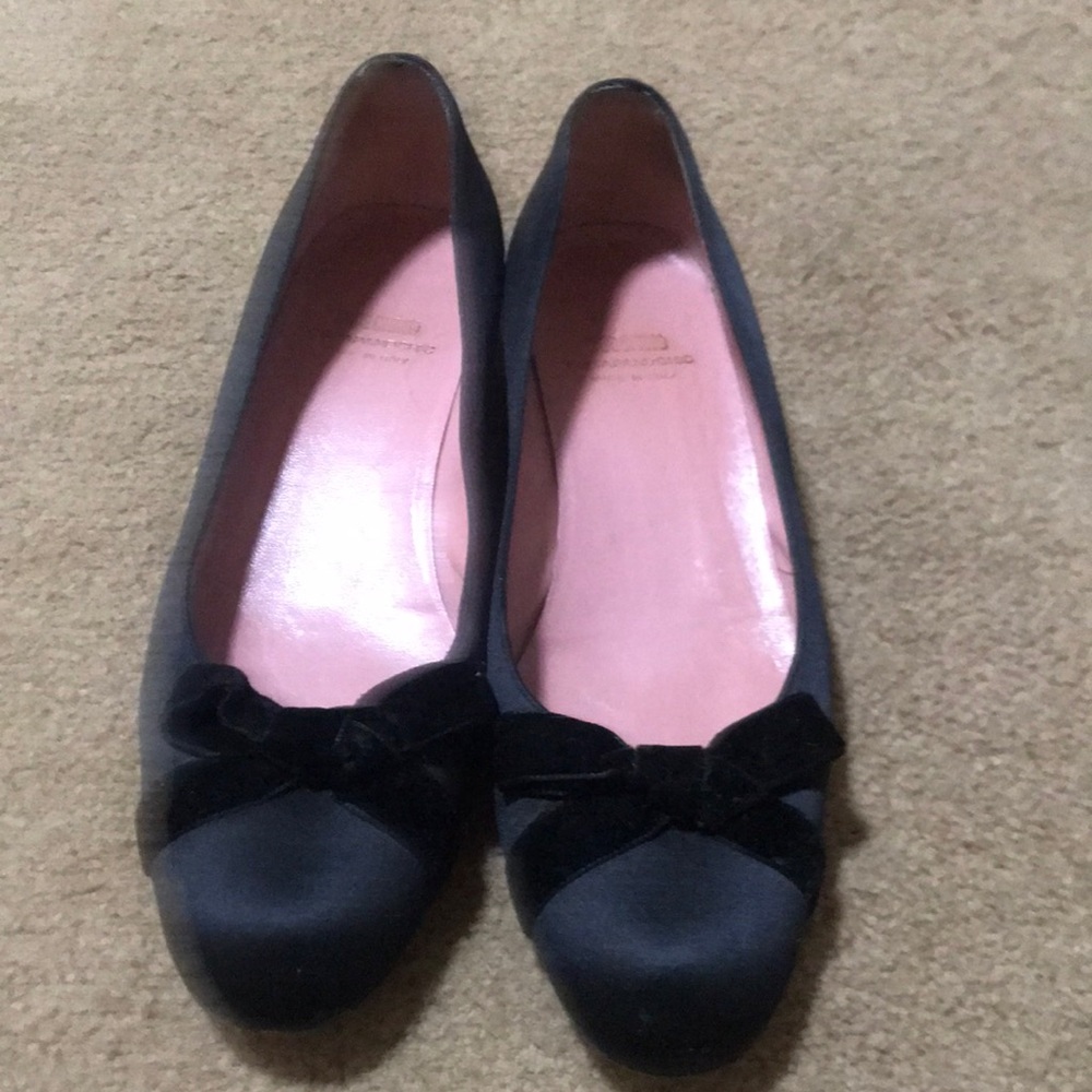 ⚡️FINAL PRICE⚡️ Moschino Cheap and Chic Vintage Black Satin Bow Ballet Flats